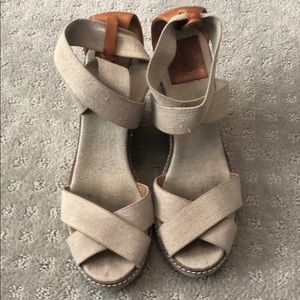 Tory Burch espadrille wedge.